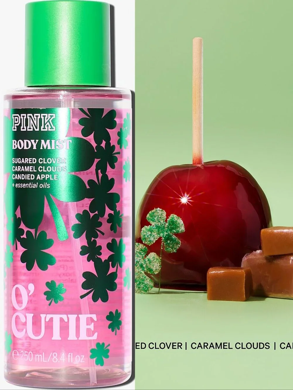 PINK Victoria's Secret Lil' Luck & O' Cutie Fragrance Body Mist Set New RARE